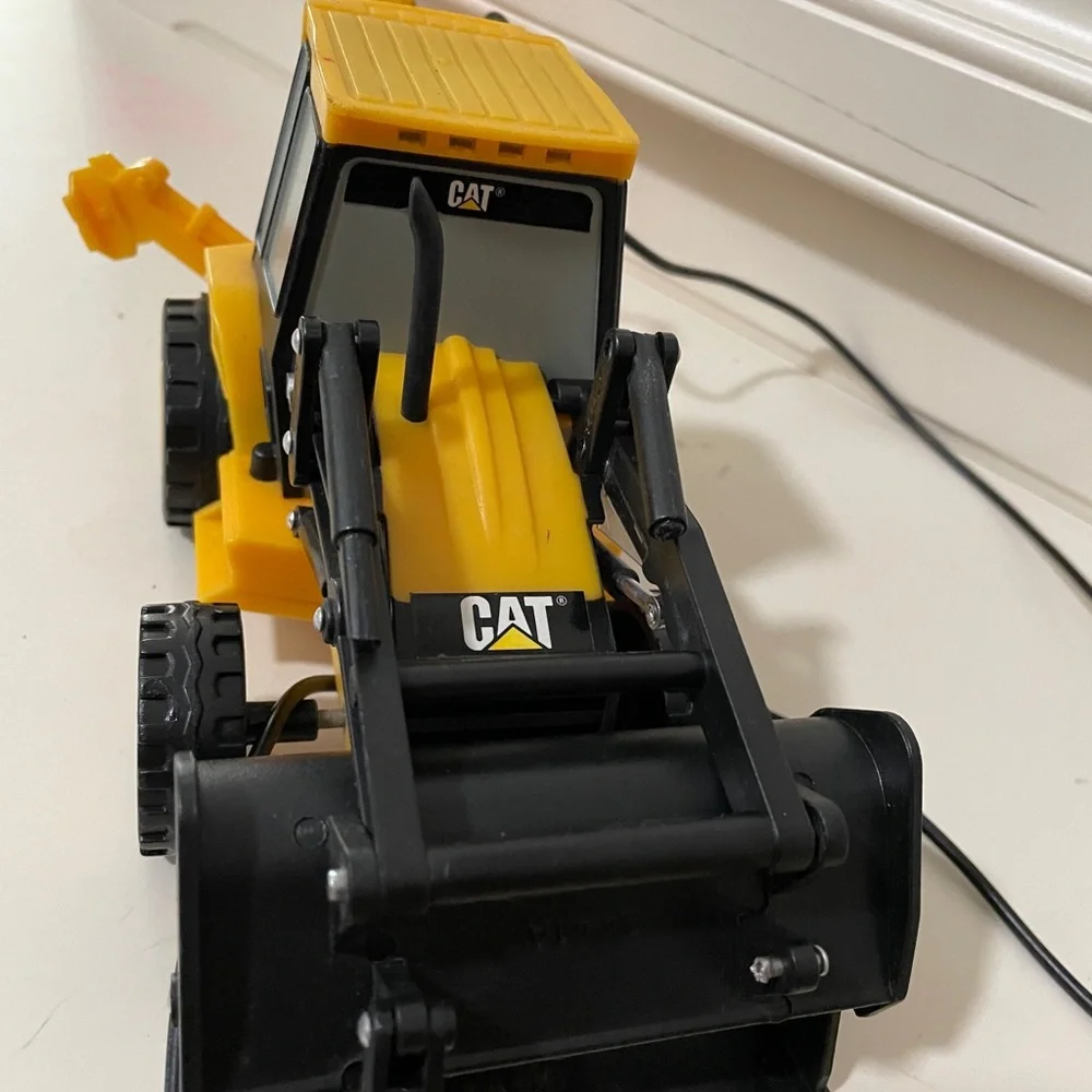 Yellow Remote Control Backhoe Loader Toy for Kids